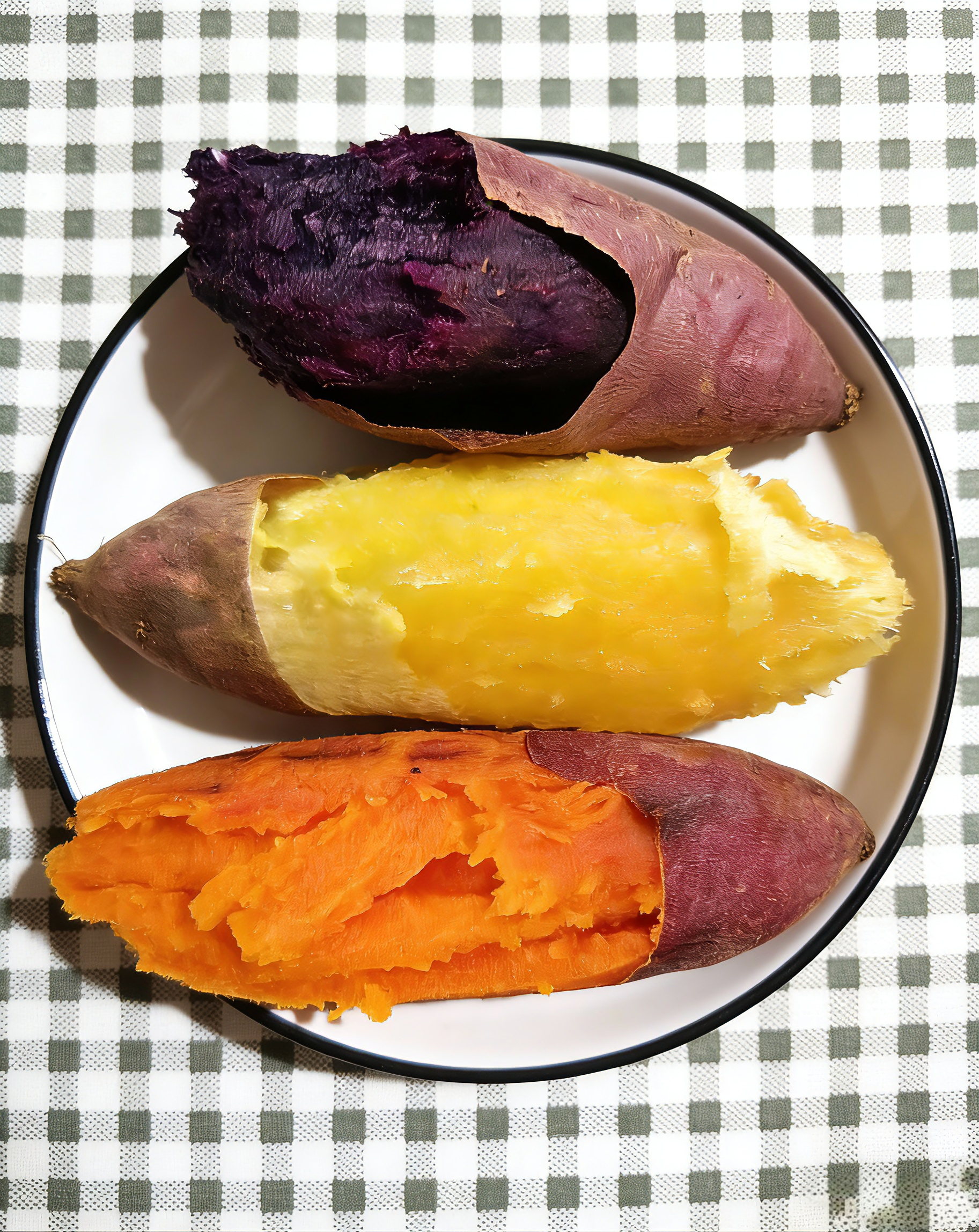 whole baked sweet potato